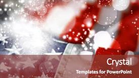  Presentation with independence day - Audience pleasing slide set consisting of celebratory fireworks and crowd backdrop and a tawny brown colored foreground