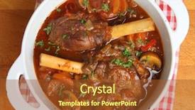  Presentation with jesus shepherd lamb god - Colorful PPT theme enhanced with celery bone - braised lamb shanks in casserole backdrop and a tawny brown colored foreground