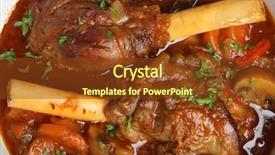  Presentation with celery - Beautiful theme featuring celery bone - lamb shanks braised in casserole backdrop and a tawny brown colored foreground