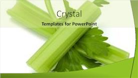  Presentation with celery - Presentation enhanced with celery-stalk-bunch-isolated-om background and a blonde colored foreground