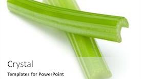  Presentation with celery - Presentation theme having celery-stalk-bunch-isolated-om background and a white colored foreground