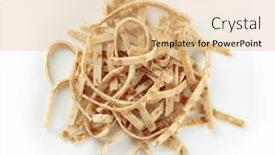  Presentation with noodles - Colorful slides enhanced with celestine-noodles-sliced-pancakes backdrop and a coral colored foreground