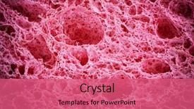  Presentation with element - Slide deck with cell biology - biological texture element of design background and a coral colored foreground