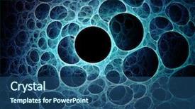  Presentation with tech - PPT theme consisting of cell biology - hi-tech sponge background and a ocean colored foreground