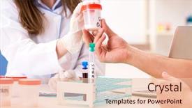  Presentation with sperm - Presentation theme enhanced with cell biology - male sperm donor visiting clinic background and a lemonade colored foreground