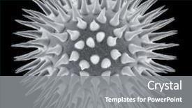  Presentation with cell biology - Audience pleasing PPT theme consisting of cell biology - microbe 1 backdrop and a gray colored foreground