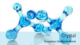  Presentation with molecular biology - Presentation theme having cell biology - molecular background background and a arctic colored foreground