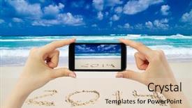  Presentation with smart - Audience pleasing slide deck consisting of autumn leaf doleschallia bisaltide on brilliant lantana backdrop and a tawny brown colored foreground