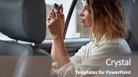  Presentation with vacation - Cool new PPT layouts with cell calture - woman taking pictures while traveling backdrop and a coral colored foreground