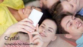  Presentation with technology students - Presentation theme featuring cell cicle - education people and technology concept background and a  colored foreground