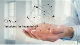  Presentation with connection - Theme enhanced with cell cicle - technologies for connection background and a  colored foreground