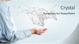  Presentation with connection - Slide deck consisting of cell cicle - technologies for connection background and a  colored foreground