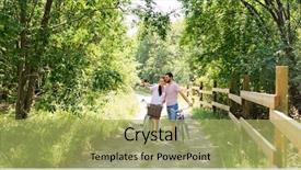  Presentation with bicycles - Beautiful PPT theme featuring cell cycle - people technology and lifestyle concept backdrop and a yellow colored foreground