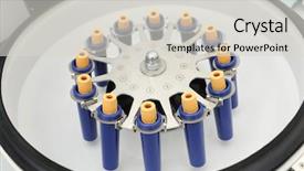  Presentation with tubes - PPT layouts featuring cell division - containers for tubes of biochemical background and a light gray colored foreground