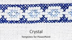  Presentation with cell - Colorful presentation theme enhanced with cell layers - fabric texture backdrop and a white colored foreground