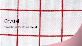  Presentation with dark blue fabric texture dark - Cool new presentation theme with cell layers - white and red fabric texture backdrop and a  colored foreground