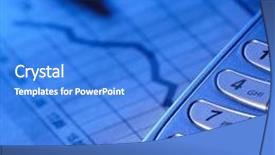  Presentation with cell - Colorful theme enhanced with cell-phone-and-chart backdrop and a cobalt blue colored foreground
