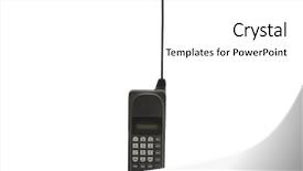  Presentation with cell - Audience pleasing PPT layouts consisting of cell phone isolated on white backdrop and a white colored foreground