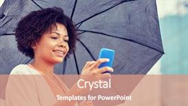  Presentation with bad weather - PPT theme with cell phone safety - business bad weather and people background and a coral colored foreground