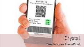  Presentation with travel app - Slide deck enhanced with cell-phone-with-green-digital background and a soft green colored foreground