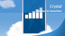  Presentation with signal - Audience pleasing slide set consisting of cell signaling - cloud technologies signal level backdrop and a teal colored foreground