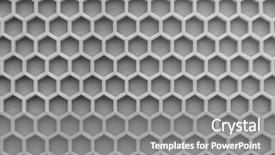 Presentation with cell wall - Cool new slides with cell structures - monochrome hexagonal wall texture surface backdrop and a gray colored foreground