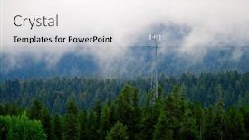  Presentation with radio communication - Slides featuring cell-tower-radio-antenna and a white colored foreground