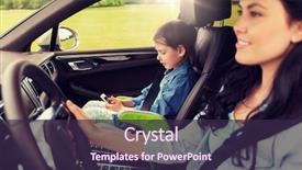  Presentation with road trip - Slide set enhanced with cell transportation - family transport road trip travel background and a wine colored foreground