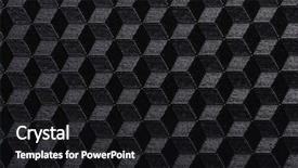  Presentation with black abstract - Slide deck featuring cell wall structure - abstract geometric background with cubes background and a  colored foreground