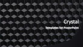  Presentation with chaotic abstract geometric digital - Cool new slide deck with cell wall structure - abstract geometric background with cubes backdrop and a  colored foreground