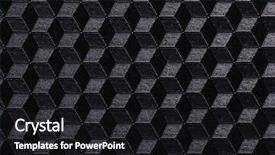  Presentation with black abstract - Theme consisting of cell wall structure - abstract geometric background with cubes background and a black colored foreground