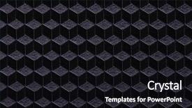  Presentation with chaotic abstract geometric digital - Theme featuring cell wall structure - abstract geometric background with cubes background and a  colored foreground