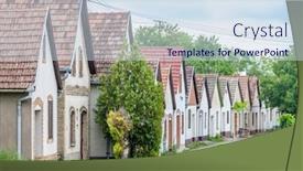  Presentation with kalocsa - Beautiful PPT layouts featuring cellar-lane-in-hajos-kalocsa backdrop and a sky blue colored foreground