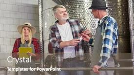  Presentation with fermentation - Beautiful PPT layouts featuring cellar-master-and-winemaker backdrop and a gray colored foreground