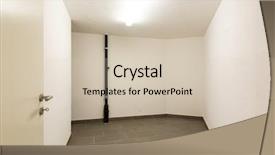  Presentation with cellar - Audience pleasing slides consisting of cellar with gray tiles backdrop and a soft green colored foreground