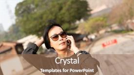  Presentation with ted talk - Slide deck enhanced with cellphone at checheng nantou taiwan background and a  colored foreground