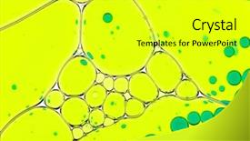 Presentation with cell biology - Cool new PPT layouts with cells background backdrop and a yellow colored foreground
