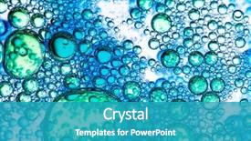  Presentation with cell biology - Colorful slide set enhanced with cells background backdrop and a teal colored foreground