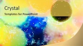  Presentation with nano - Cool new presentation theme with cells background backdrop and a yellow colored foreground