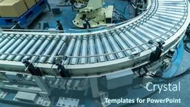  Presentation with cells - PPT layouts with cells-of-the-automated-warehouse background and a ocean colored foreground