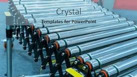  Presentation with cells - Cool new slide deck with cells-of-the-automated-warehouse backdrop and a light blue colored foreground