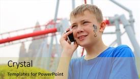  Presentation with amusement park - Presentation having amusement park drawing a dragon background and a yellow colored foreground