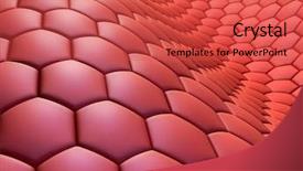  Presentation with blood cell - Presentation design featuring cells background and a red colored foreground