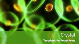  Presentation with cell biology - Theme enhanced with cells background and a shamrock green colored foreground