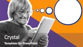  Presentation with pop art - Beautiful slide deck featuring  backdrop and a  colored foreground