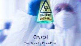  Presentation with caution - PPT theme having  background and a  colored foreground