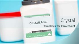  Presentation with enzyme - Slide set consisting of cellulase-is-an-enzyme-used background and a  colored foreground