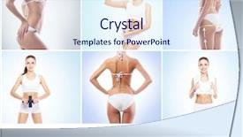  Presentation with women health - Presentation with cellulite removal liposuction healthy life background and a sky blue colored foreground