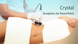  Presentation with mycobacterium tuberculosis treatment - Beautiful PPT layouts featuring cellulite treatment stomach area indoor backdrop and a cool aqua colored foreground