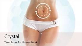  Presentation with female sport - Audience pleasing PPT layouts consisting of cellulitis - healthcare dieting sport and beauty backdrop and a  colored foreground